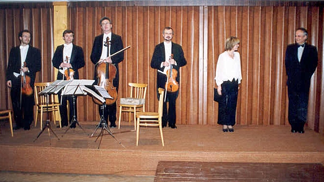 s J. Molavcovou a A. Strejčkem po provedení melodramu J. Bendy Ariadna na Naxu (2003)1